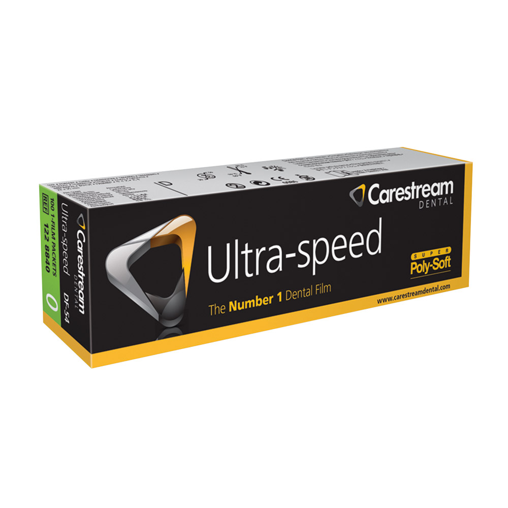 Ultra speed DF 54 2 x 3,5 cm, pakke med 100 enkeltfilm