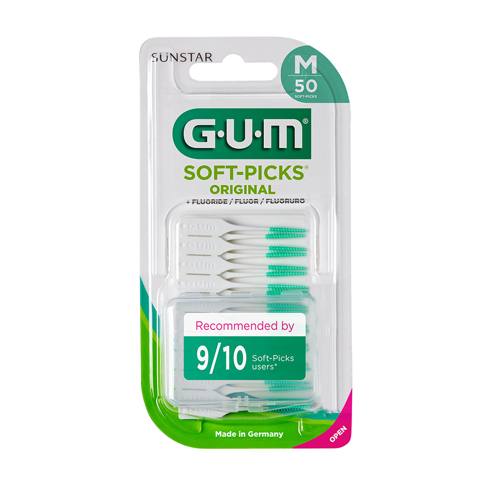 GUM Soft-Picks ID-børste regular, 40 stk. + etui