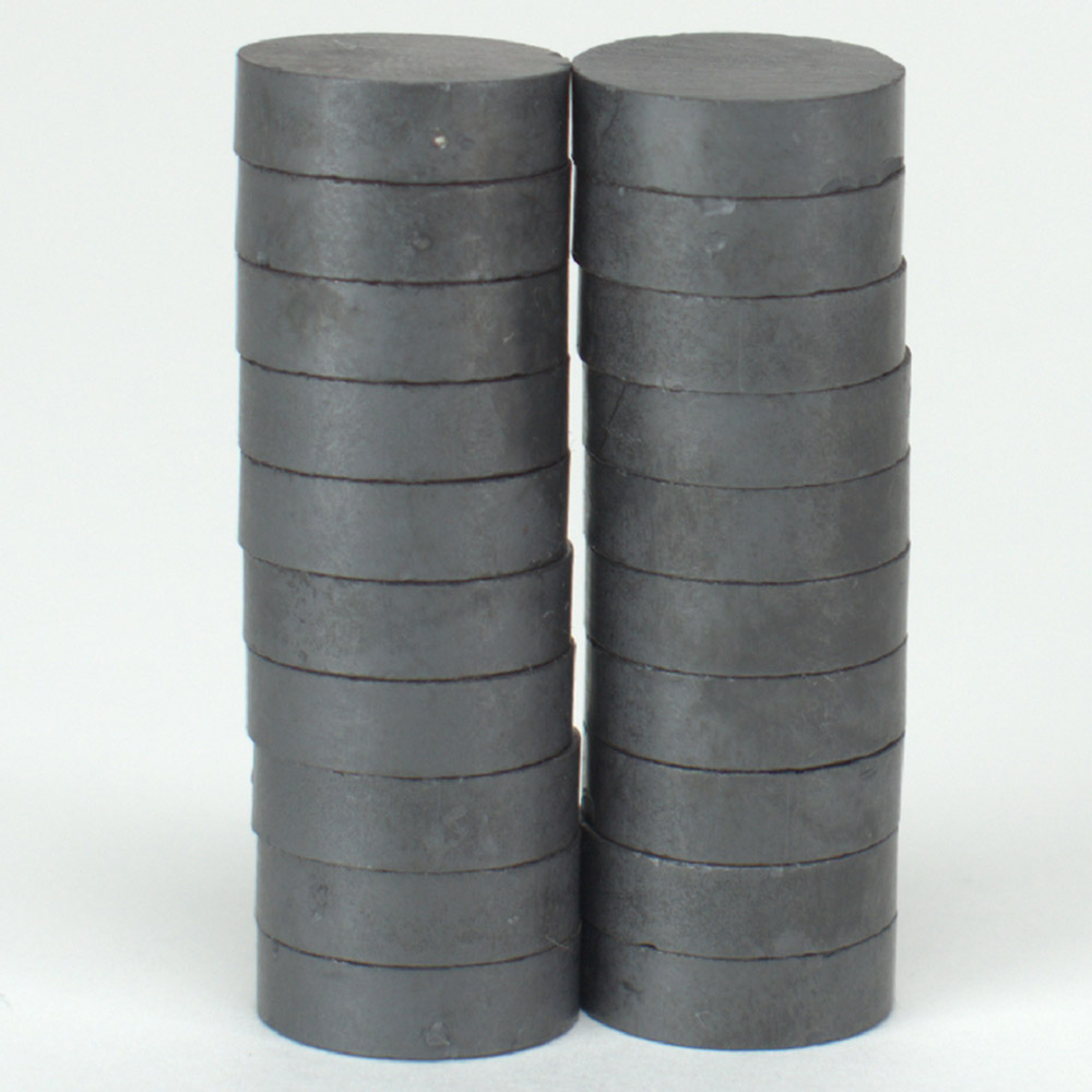 Rundmagnet 20 x 6 mm, pakke