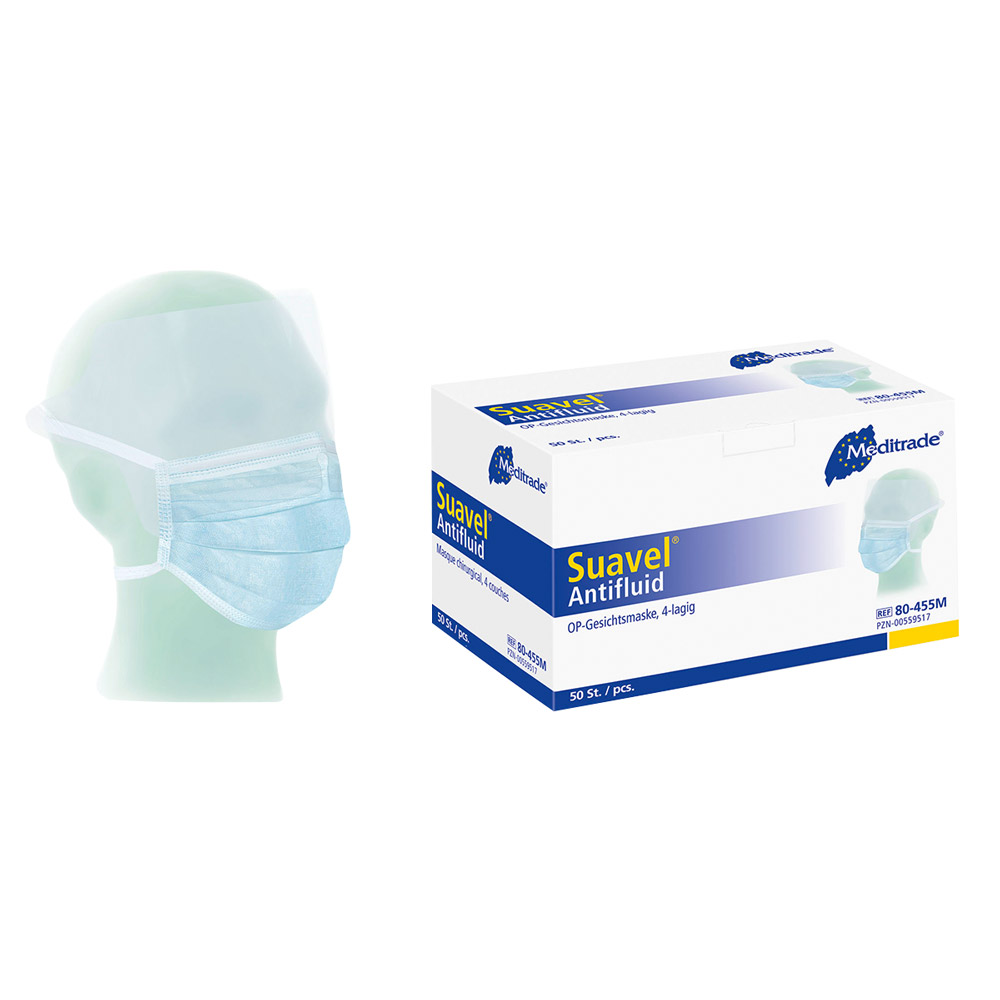 Natural Antifluid masker blå, 50 stk.
