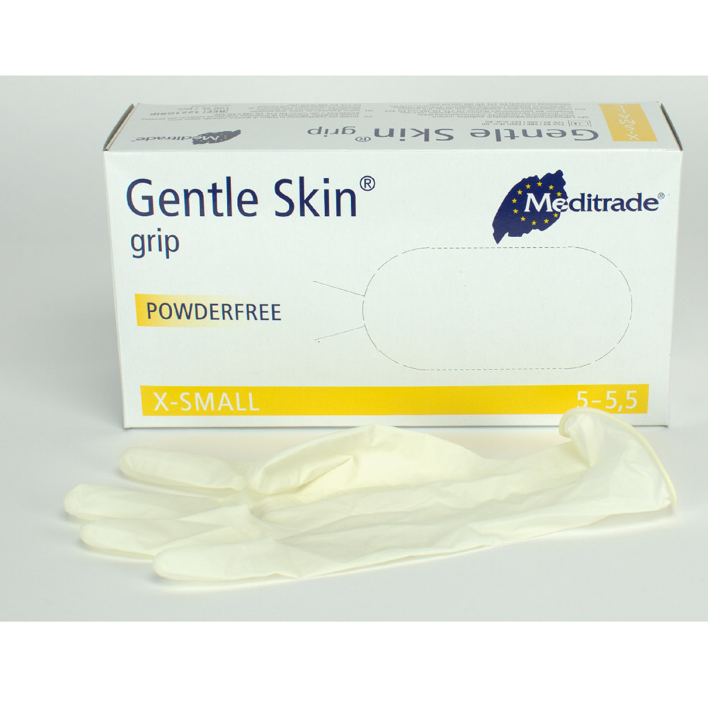 Gentle Skin Grip handske pudderfri str. XS, 100 stk.