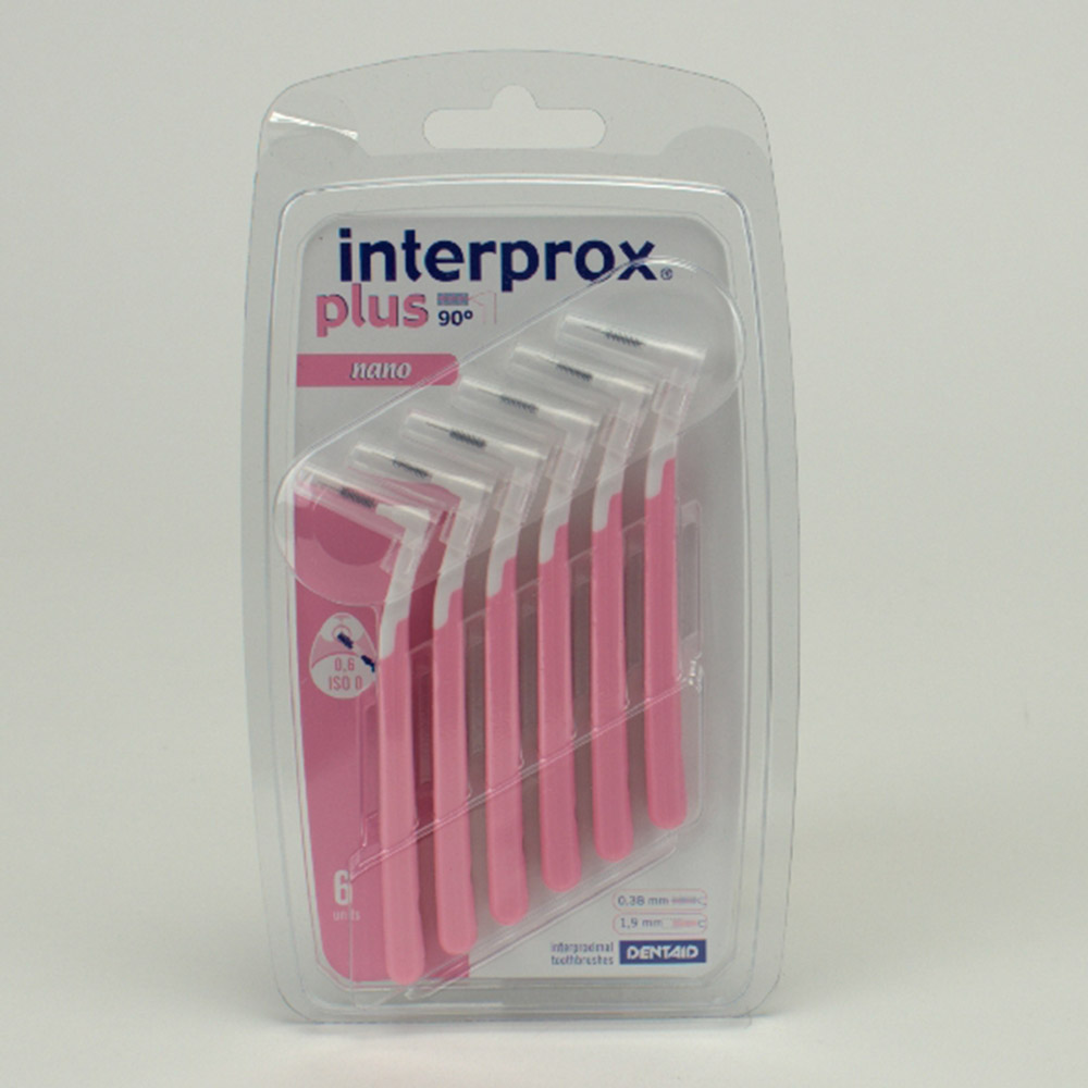 Interprox plus super nano rosa, 6 stk.
