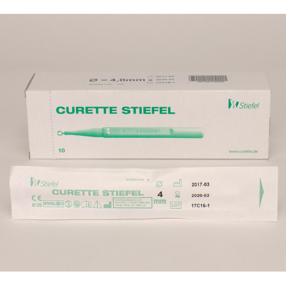 Skraber ringkurette 4 mm, 10 stk.