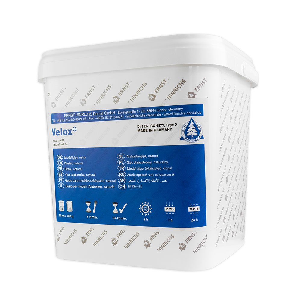 Velox modelgips naturhvid type 2, 10 kg spand