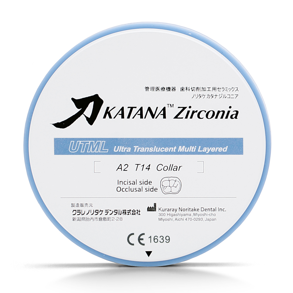 Katana ZR (Zirconia) Disc UTML 98,5 mm 18 mm A3, stk.