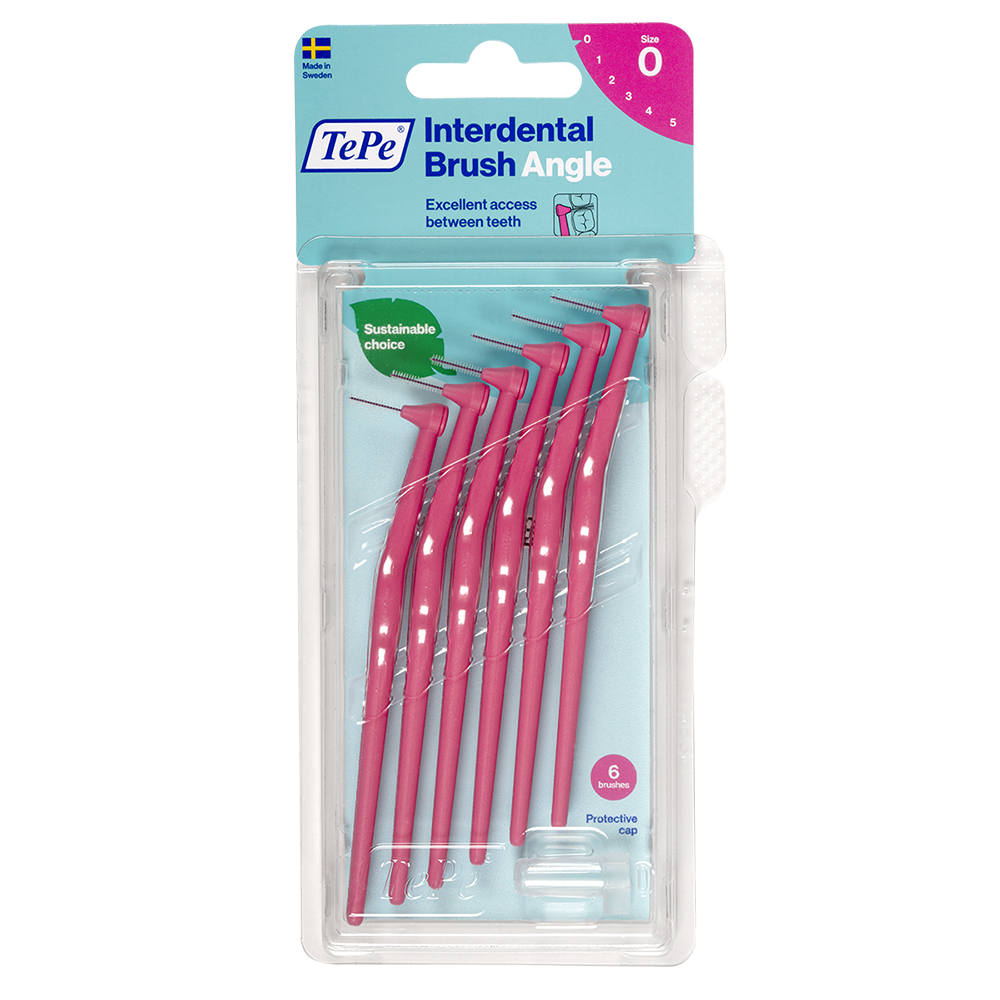 TePe Vinkel pink 0,4 mm, 6 stk.