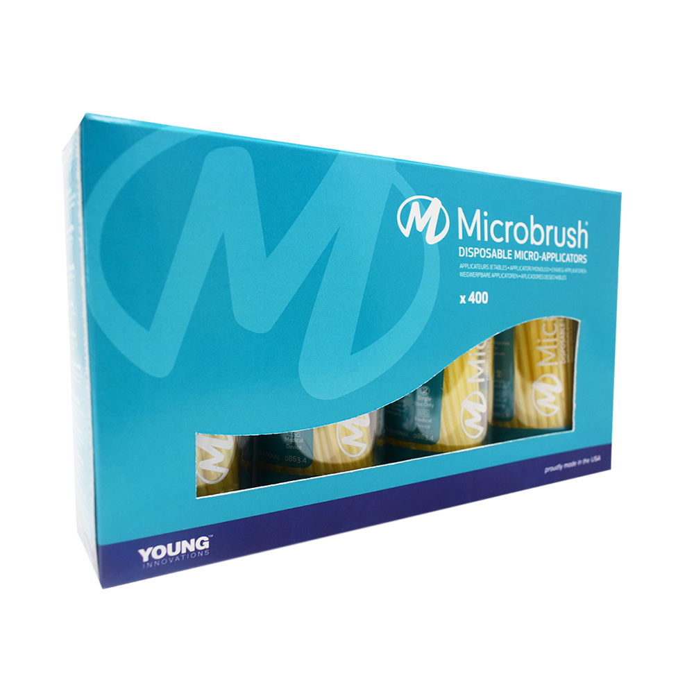 Microbrush fine gul, 400 stk.