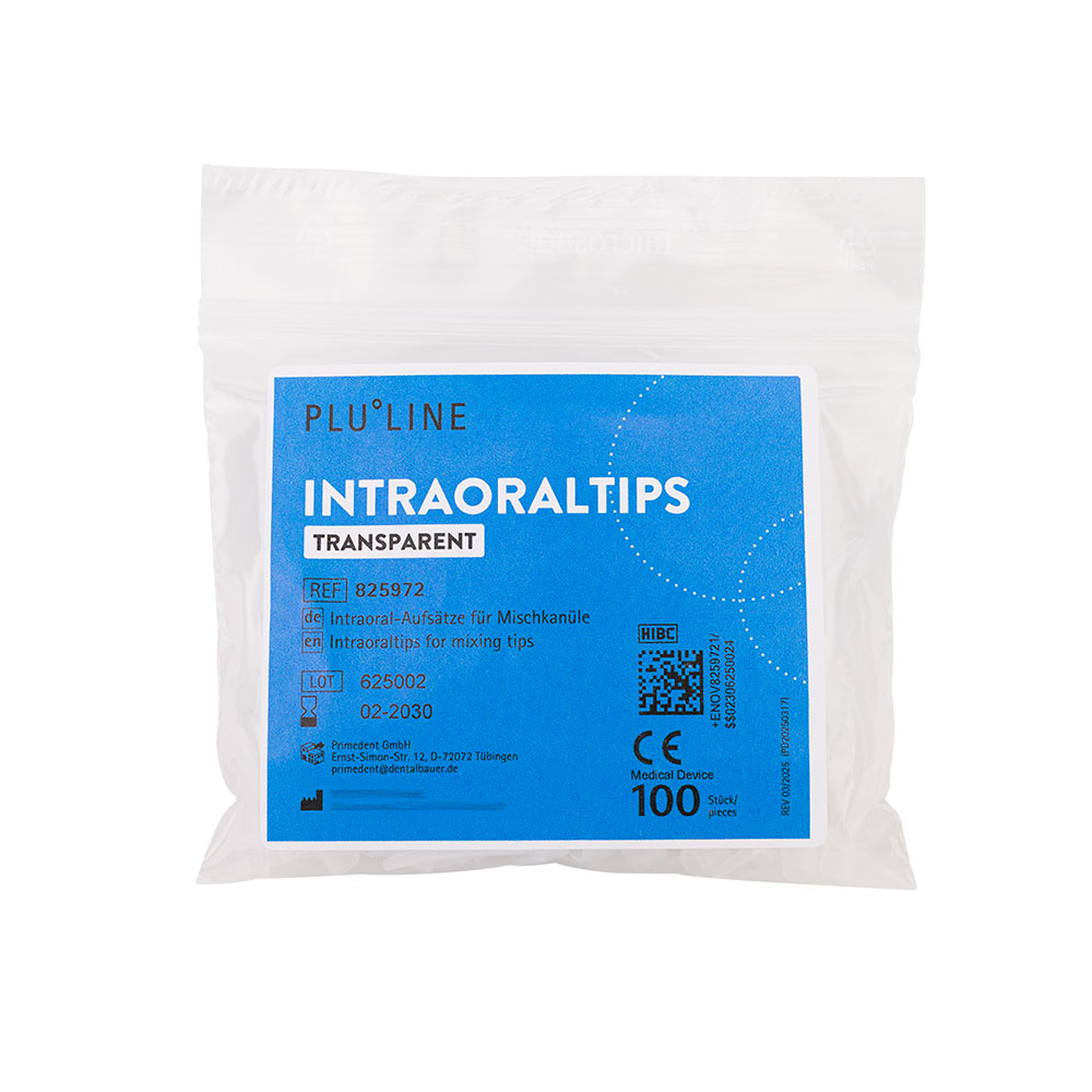 PLULINE intraorale tips, gennemsigtige, 100 stk.