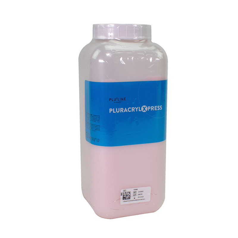 PLURACRYL XPRESS pulver rosa, 1 kg pakke