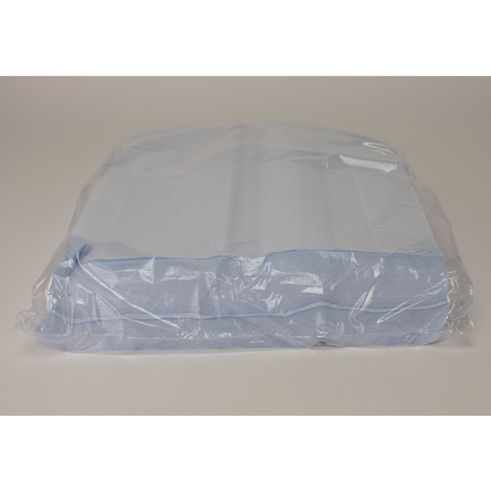 Dentalserviet PE 37,5 x 39 cm blå 2-lags, 4 x 500 stk.