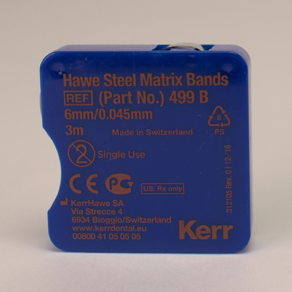 Matrixbånd 6 mm 499B, 3 m dispenser