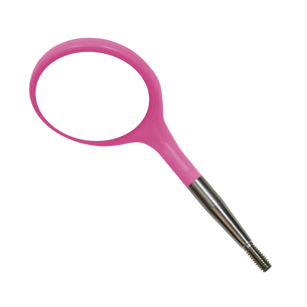 Mundspejlshoveder Crystal-Clear SS #4 neonpink, 12 stk.