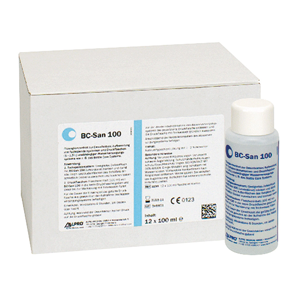 Bc-San 100 vandafkalker, 12 x 100 ml karton