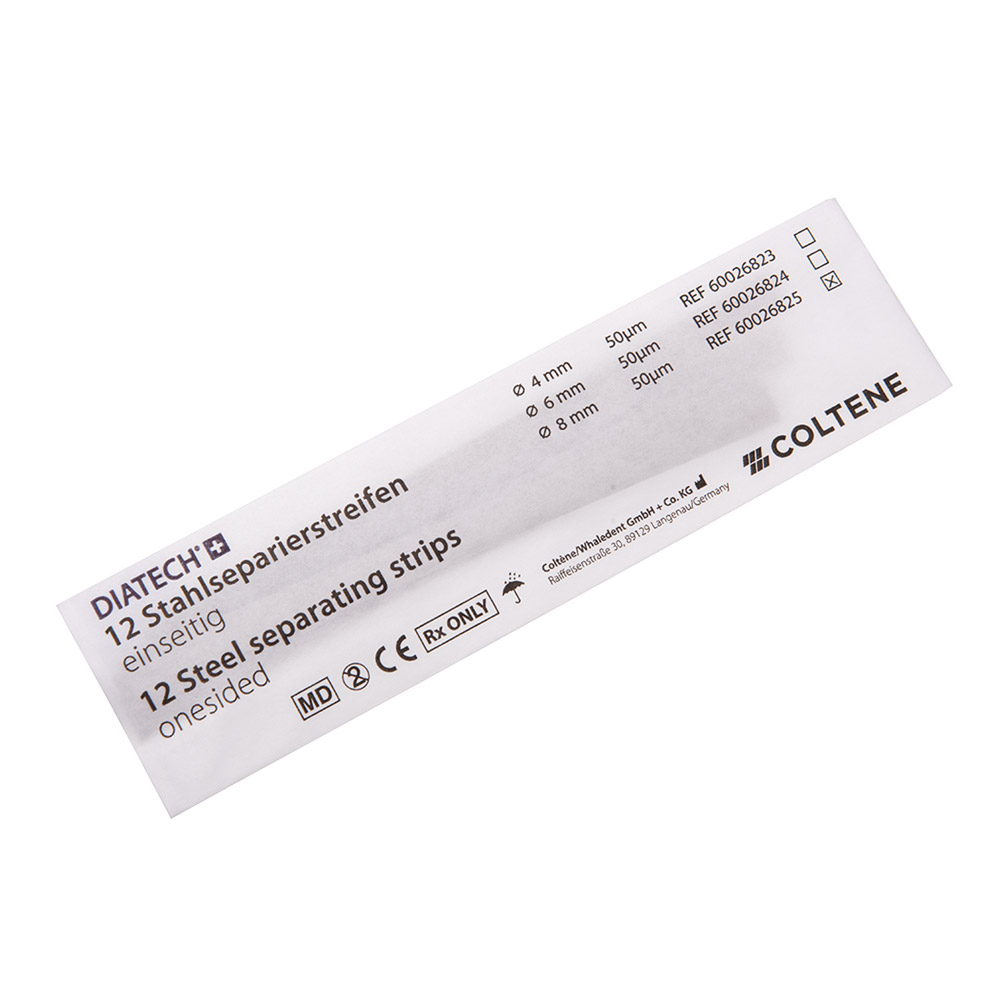 DIATECH stålstrimler medium ensidig 8 mm, 12 stk.