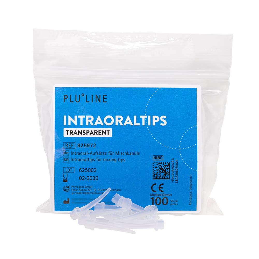 PLULINE intraorale tips, gennemsigtige, 100 stk.